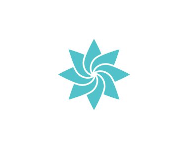 Güzellik vektör çiçek tasarım logo şablonu 