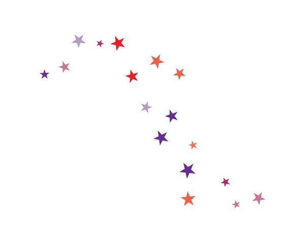 抽象的な星のセット背景テンプレートベクトルイラスト — ストックベクタ