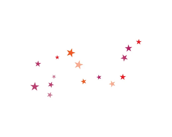 抽象的な星のセット背景テンプレートベクトルイラスト — ストックベクタ