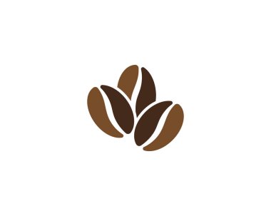 vektör kahve fasulye illüstrasyon vektör şablon 