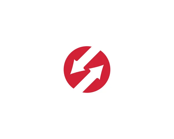 Arrows vector illustration icon Logo Template — Stock Vector