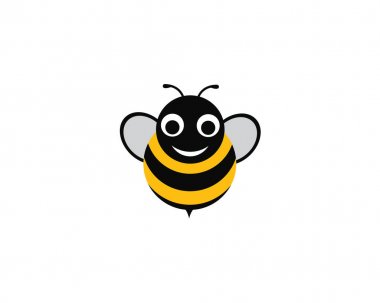 Arı Logo Şablonu vektör simgesi illüstrasyon