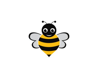 Arı Logo Şablonu vektör simgesi illüstrasyon