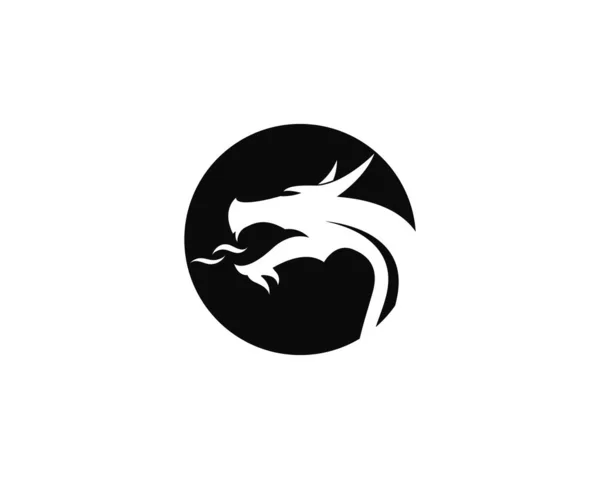 Modèle vectoriel logo Dragon ilustration vectorielle icône — Image vectorielle