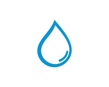 su damlası logo şablonu vektör çizimi 