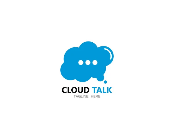 Illustration vectorielle Cloud talk logo — Image vectorielle