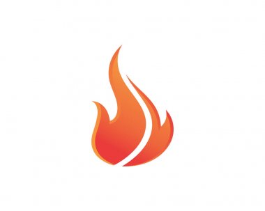 Yangın alev Logo şablonu vektör simge petrol, gaz ve enerji logo