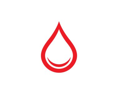 Kan Logo vektör simge tasarlamak