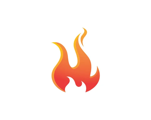 Icône vectorielle de modèle de logo de flamme de feu Logo d'huile, de gaz et d'énergie — Image vectorielle