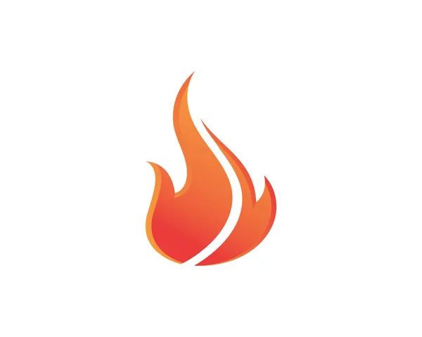 Icône vectorielle de modèle de logo de flamme de feu Logo d'huile, de gaz et d'énergie — Image vectorielle