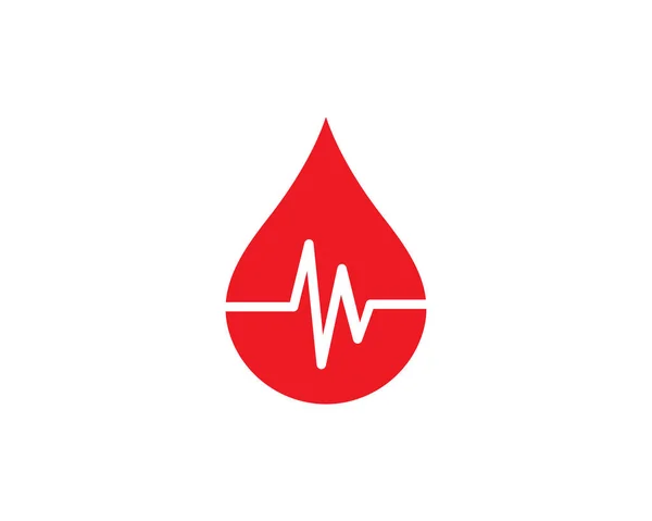 Εικονογράφηση εικόνα αίματος λογότυπο φορέα — Διανυσματικό Αρχείο