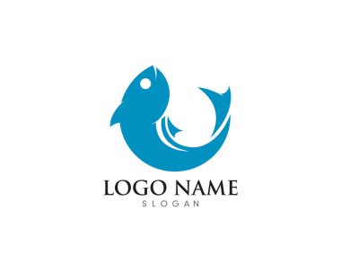 Balık logo şablonu
