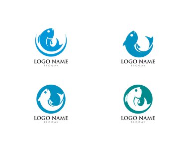 Balık logo şablonu