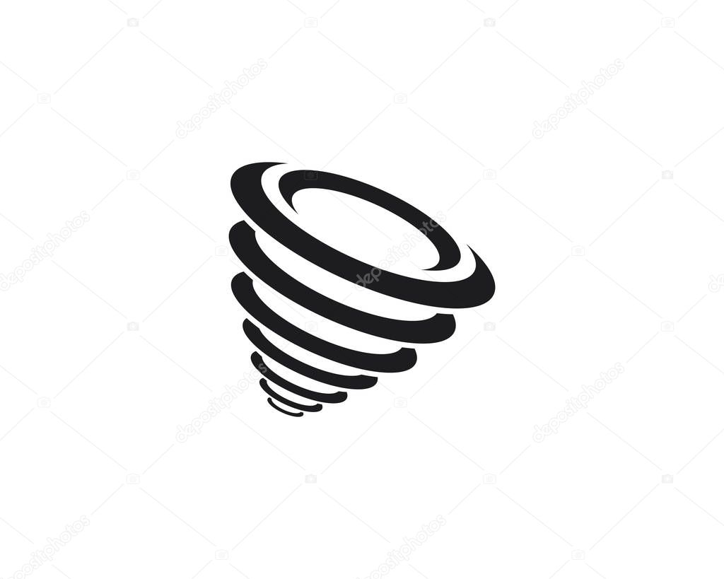 Tornado logo template symbol vector illustration design