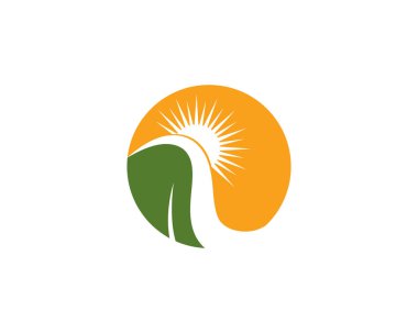 Nehir Logo şablonu vektör simge tasarlamak 