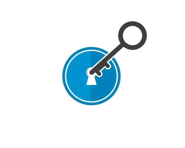 Key vector icon illustration template — Stock Vector
