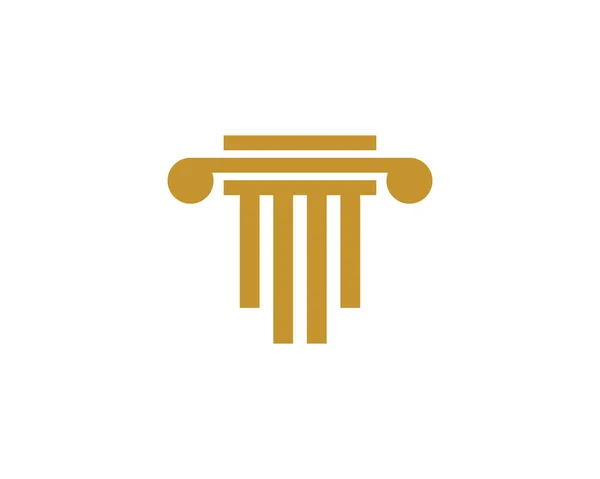 Modèle de logo de pilier. Illustration vectorielle de colonne — Image vectorielle