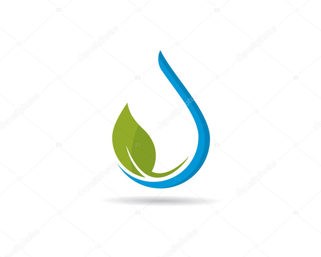 Water drop Logo Template vector illustration design