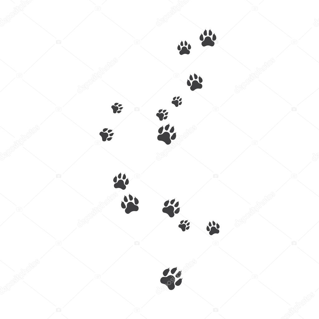 Paw background template 
