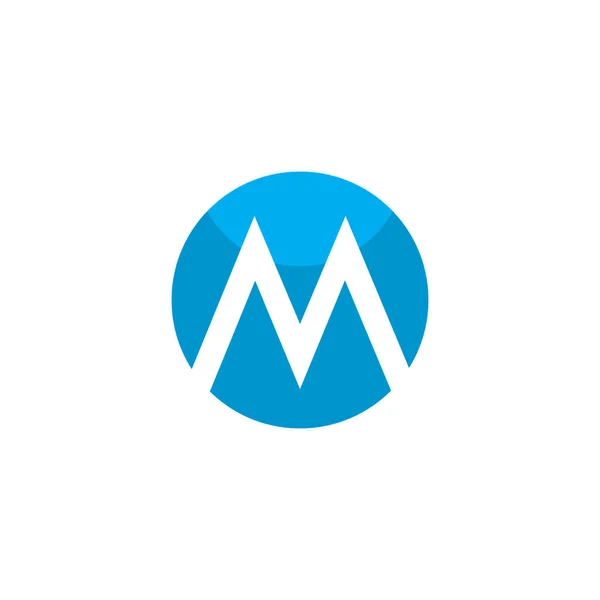 M Letter Logo Template Vector Illustratie — Stockvector