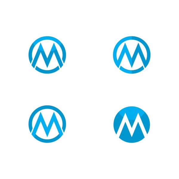 M Letter Logo Template Vector Illustratie — Stockvector