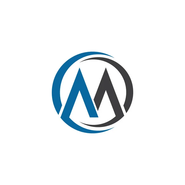 M Letter Logo Template Vector Illustratie — Stockvector