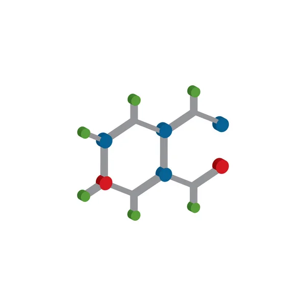 Videnskab partikel molekyle atom celle 3d vektor illustration – Stock-vektor