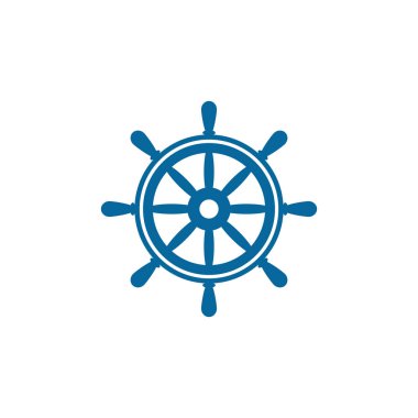 Gemi direksiyon vektör simgesi illüstrasyon şablonu