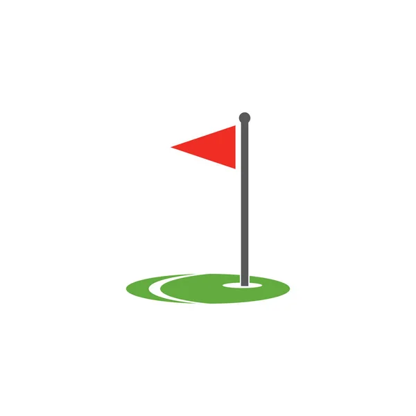 Golf Logo Plantilla vector icono de la ilustración — Archivo Imágenes Vectoriales