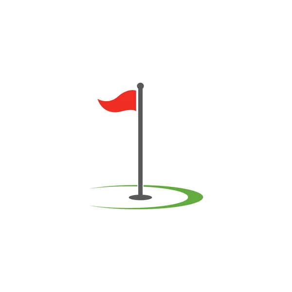 Golf logo şablon vektör illüstrasyon simgesi — Stok Vektör
