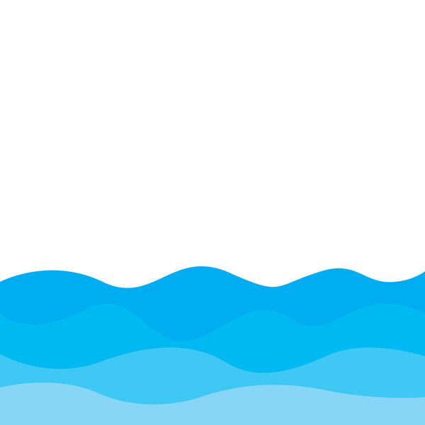 Abstract Water wave vector illustration design — Stock Vector
