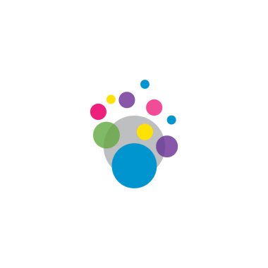 Soyut Bubbles vektör sembolü simgesi illüstrasyon 