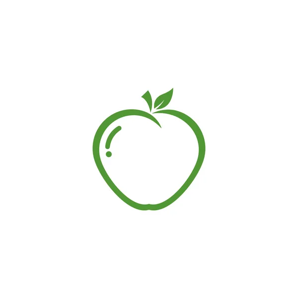 Modèle de logo Apple illustration vectorielle — Image vectorielle