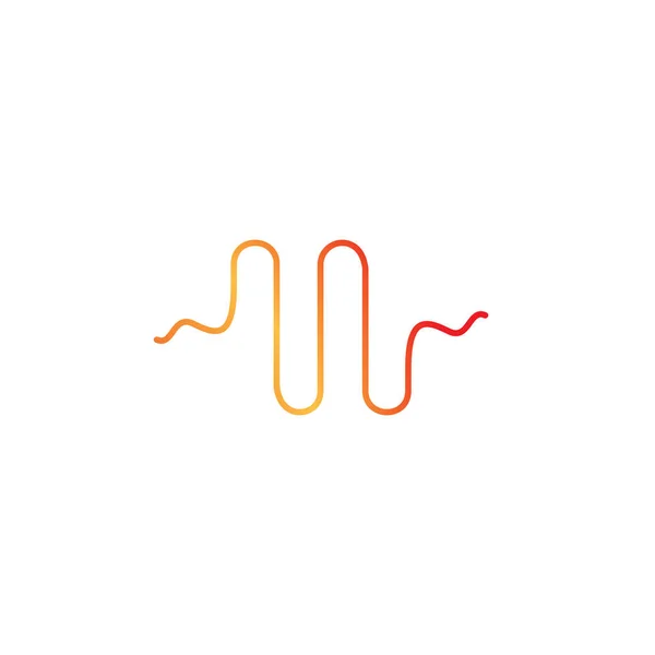 Векторная иллюстрация звуковых волн — стоковый вектор