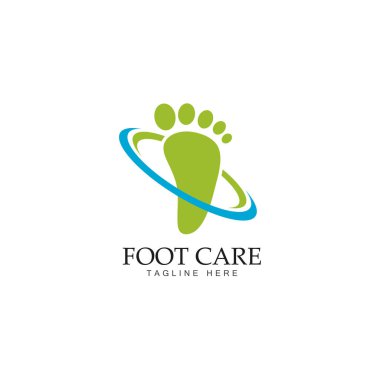 Ayak bakım logosu şablon tasarımı 