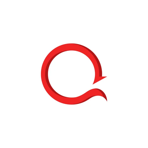 Q brev logotyp mall vektor — Stock vektor