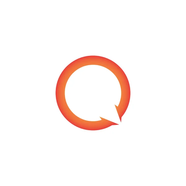 Q letter logo sjabloon vector — Stockvector