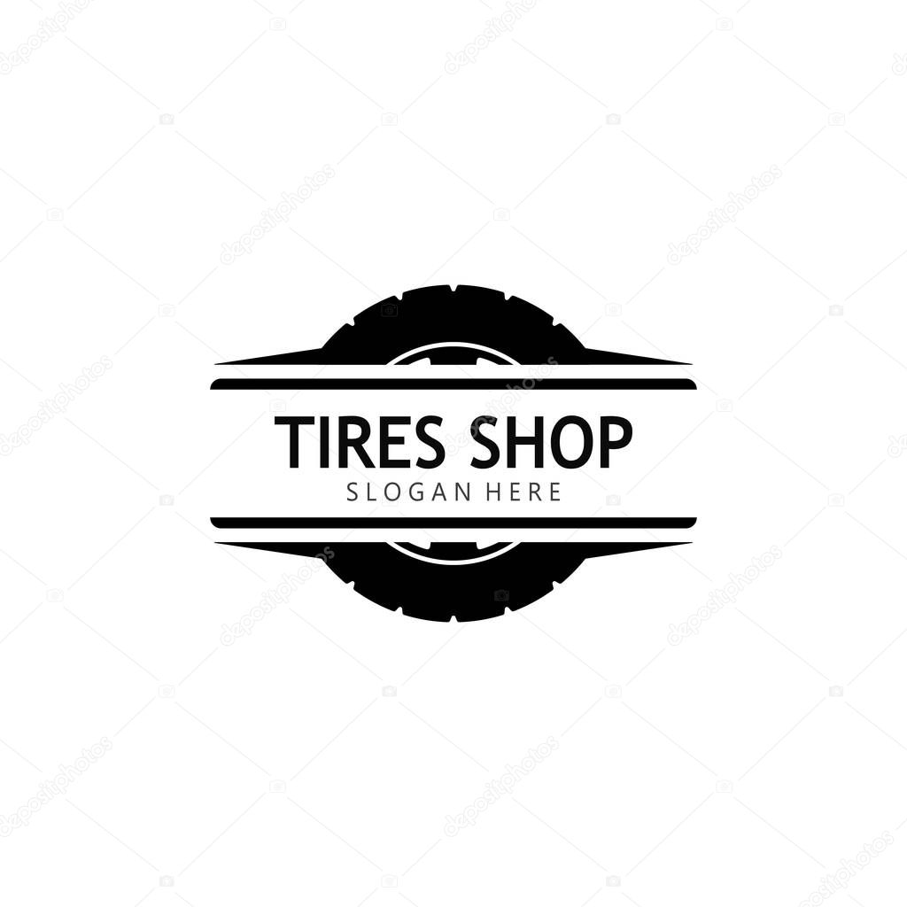 Set of tires logo vector icon illustration template design