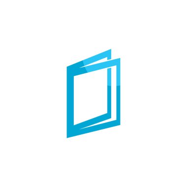 Kitap Logosu Şablon vektör Çizimi 