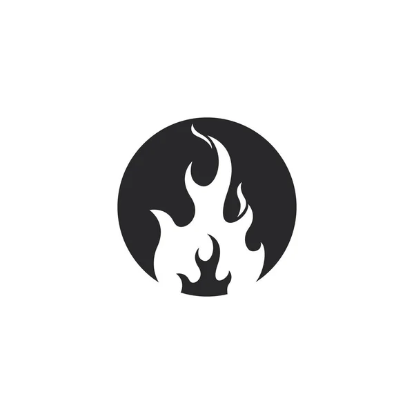 Ogień Płomień Logo szablon wektor ikona logo ropy, gazu i energii — Wektor stockowy