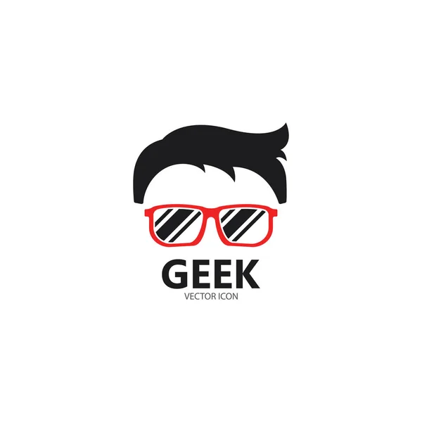 Geek logo, vector logo — Stockvector