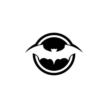 yarasa vektör simge logo şablonu 