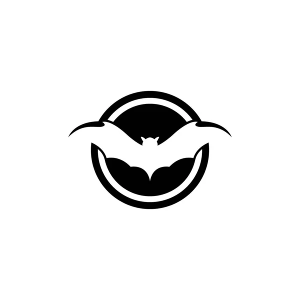 Yarasa vektör simge logo şablonu — Stok Vektör