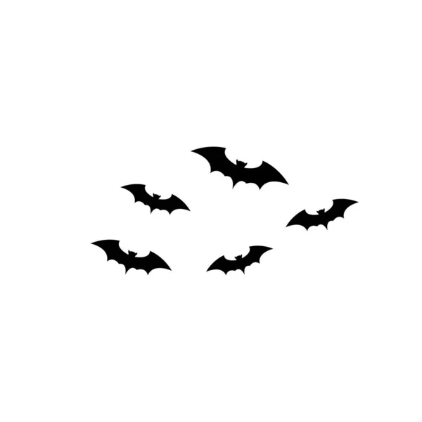 Bat vector icon logo template — Stock Vector