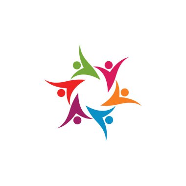 Evlat Edinme ve Toplum Bakımı Logo şablonu vektörü 