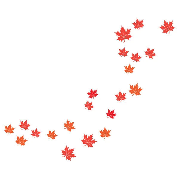 Akçaağaç yaprağı arka plan vektör illüstrasyon — Stok Vektör