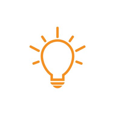 ampul logo şablon vektör simgesi illüstrasyon 