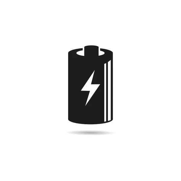 Battery logo vector icon illustration — Stock Vector