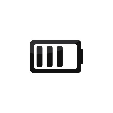 Pil logosu vektör simgesi illüstrasyon