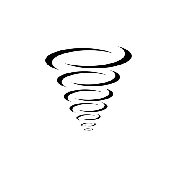 Modello logo Tornado simbolo vettoriale illustrazione — Vettoriale Stock